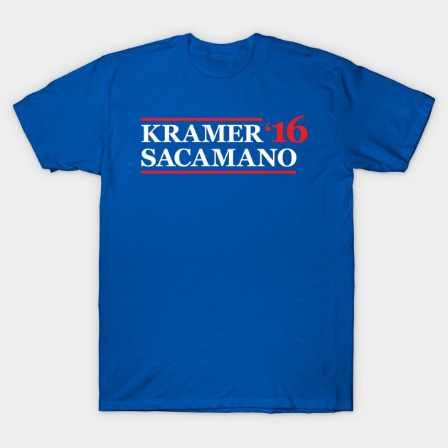 Kramer-Sacamano 2016 T-Shirt by Oat Graphics